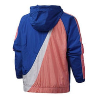 Nike Sportswear NSW Big Swoosh Back Large Half Zipper Sports hooded Jacket Blue Pink Bluepink CD0420-480
