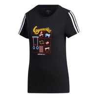 (WMNS) adidas neo Graphic T-shirt 'Black' GK1567