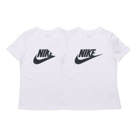 (WMNS) Nike AS W Nike Sportswear Tee ESSNTL ICON FUTUR White BV6170-100