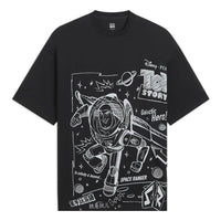 Li-Ning x Disney Toy Story Graphic Loose Fit T-shirt 'Black' AHSS703-1