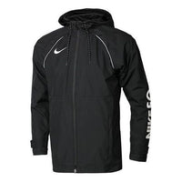 Nike Logo Printing Hooded Jacket 'Black White' AR8553-010