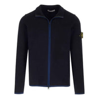 STONE ISLAND Compass-Patch High-Neck Zipped Cardigan Jacket 'Black' 7915503A1-V0020