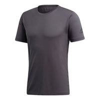 adidas Freelift Chill Training Sports Round Neck Short Sleeve Gray CZ5471