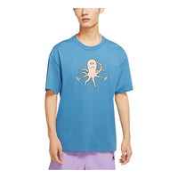 Men's Nike SB Printing Sports Round Neck Short Sleeve Netherlands Blue T-Shirt DJ1227-469