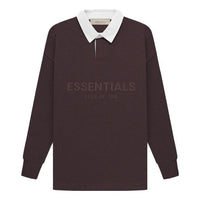 (GS) Fear of God Essentials SS23 Waffle Rugby Sweatshirt 'Plum' FOG-SS23-164