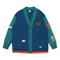 PUMA Mix Badge Long Cardigan 'Blue' 537004-45