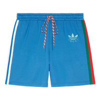 Gucci x Adidas Cotton Jersey Shorts 'Blue' 705626-XJEML-4747