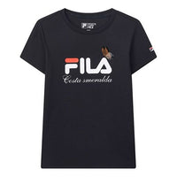 (WMNS) FILA Logo Printing Tee Blue F11W028115F-NV