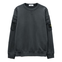 STONE ISLAND Sleeve Pockets Crewneck 'Lead Grey' 791560577-V0062