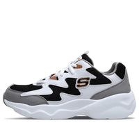 (WMNS) Skechers D'lites Airy 'Black White Grey' 88888105-BKGD