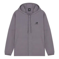 New Balance Logo Print Casual Jacket 'Grey Purple' AMJ22368-ZNC