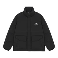 New Balance Logo Print Warm Jacket 'Black' AMJ14309-BK