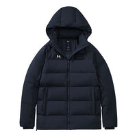 (WMNS) Under Armour Logo Training Hooded Down Jacket 'Black White' 21600801-001