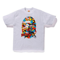 A Bathing Ape x Marvel Ape Head T-Shirt 'White Black Widow' 1F23110925