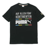 PUMA Alphabet Round Neck Short Sleeve Black 599997-51