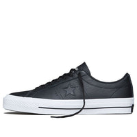 Converse Unisex One Star Leather Low-Top Sneakers Black/White 153714C