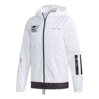 adidas neo Mickey Casual Sports Hooded Jacket White EI4535