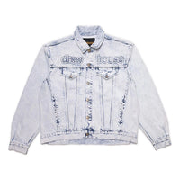 Drew House Oversized Mascot Trucker Jacket 'Painted Indigo' DR-SS22-490