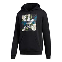 adidas originals Adifloral Hoody Sweatshirt For Men Black FM7305
