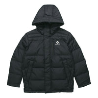 Men's Converse Outdoor With Down Feather Jacket Black 10019321-A02