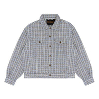 Drew House Boucle Mascot Oversized Trucker Jacket 'Grey Blue' DH-SS23-007