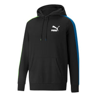 PUMA Cotton Crew Neck Hoodie 'Black Blue Green' 531354-56