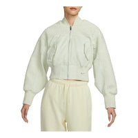(WMNS) Nike Sportswear Collection High-Pile Fleece Bomber Jacket 'Sea Glass Green' FB8779-020