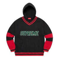 Supreme Hockey Hooded Sweatshirt 'Black Red Green' SUP-FW20-239