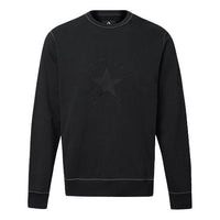 Men's Converse Logo Printing Round Neck Pullover Black 10020819-001