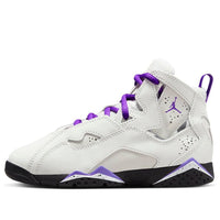 (PS) Air Jordan True Flight 'Light Base Grey White Black Purple Venom' 343796-052