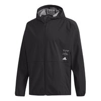 adidas M Id Trvl Wv Jk Windproof Sports Hooded Jacket Black ED1942