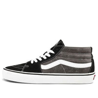 Vans SK8-Mid Splicing Mid Tops Casual Skateboarding Shoes Unisex Black VN0A3WM324R