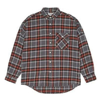 Palace FW22 Flannel Dpop Shoulder Shirt 'Red' P23SHT061