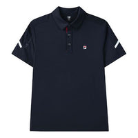 FILA Athletics Series Athleisure Casual Sports Short Sleeve polo Royal blue A11M123152F-NV
