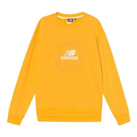New Balance Essentials Stacked Logo Sweatshirt 'Yellow White' NC933021-MUS