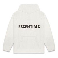 Fear of God Essentials FW20 Knit Logo Hoodie 'Oatmeal' FOG-FW20-334