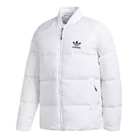 adidas originals Baseball Collar Casual Sports Stay Warm Down Jacket White BR4799