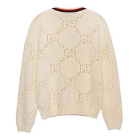 Gucci Perforated GG Cotton Sweater 'Ivory' 740501-XKC4L-9275