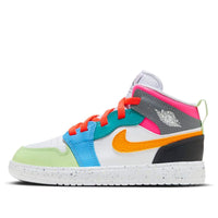 (PS) Air Jordan 1 Mid ALT SE 'White Dark Shadow Hyper Pink Taxi' FJ3462-100