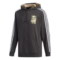 adidas originals Camouflage logo Printing Sports Cozy Pullover Black DX4214