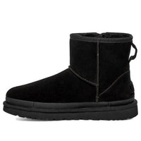 (WMNS) UGG Classic Mini Zipper Tape Logo Boot 'Black' 1144034-BLK