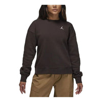 (WMNS) Air Jordan Brooklyn Fleece Crewneck Sweatshirt Asia Sizing 'Brown' FN4492-220
