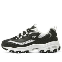 (WMNS) Skechers D'Lites 1.0 'Black White' 149925-BKW
