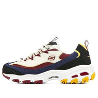 (WMNS) Skechers D'LITES 1.0 Running Shoes 'White Navy Red' 149781-NTBG