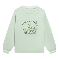 (WMNS) Li-Ning Floral Graphic Sweatshirt 'Light Green' AWDS918-2