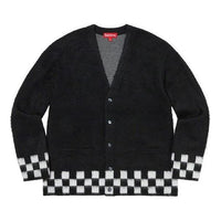 Supreme Brushed Checkerboard Cardigan 'Black White' SUP-SS21-503