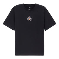 Li-Ning Sports Living Series Logo Embroidered Tee 'Black' AHSS017-1