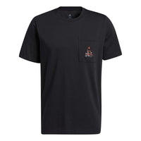 adidas Casual Sports Basketball Round Neck Short Sleeve Black GP3428
