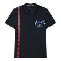 FILA x 3.1 phillip lim Crossover Printing Casual Short Sleeve polo Blue F11M126104F-NV
