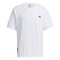 adidas originals Athleisure Casual Sports Back Printing Round Neck Short Sleeve White HC6924